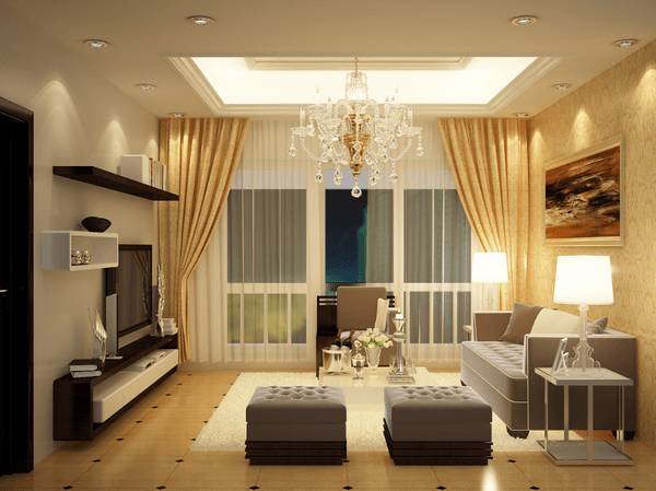 Mẫu phòng khách chung cư đẹp phong cách Pháp