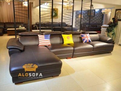 Ghế sofa da phòng khách nhập khẩu SP0933-3-A1