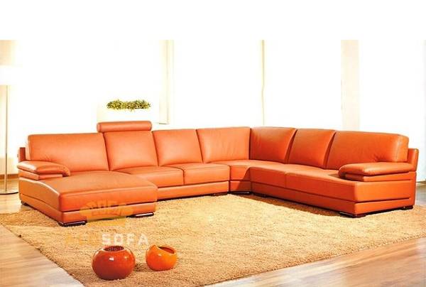 Sofa da hiện đại phong cách ý nhập khẩu