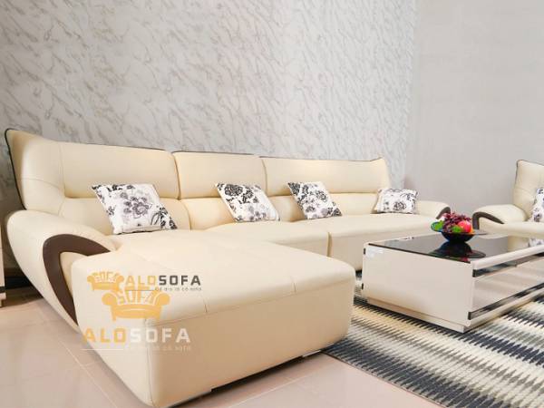 Bộ sofa da phòng khách hiện đại êm ái 3334SF