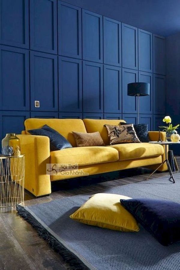 ghế sofa màu vàng