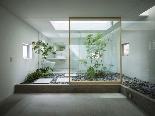Thiết kế cây cảnh vào không gian nhà tắm