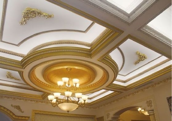 phào chỉ trần nhà đẹp theo phong cách tân cổ điển